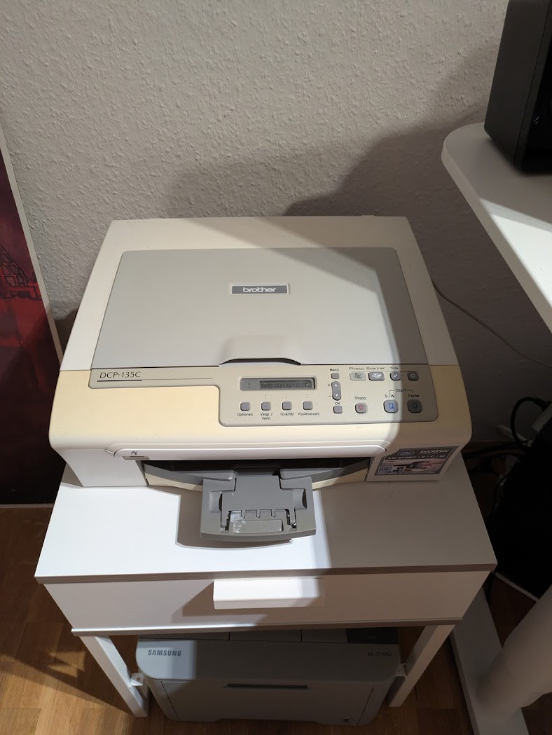 Meine beiden Uralt-Drucker die ich als Netzwerkdrucker nutzen möchte